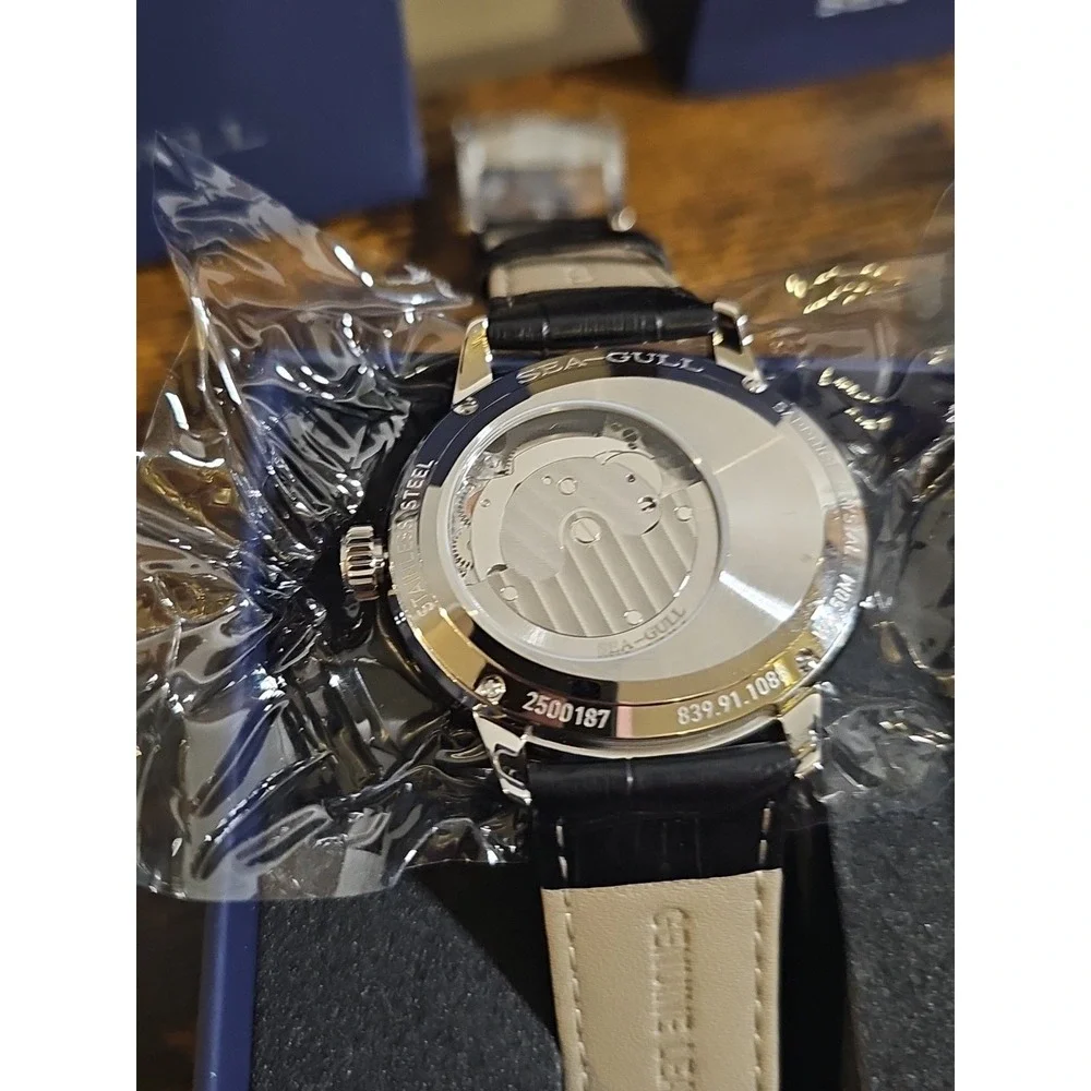 2025 Seagull ST17 Movement Automatic Mechanical Watch Transparent Case Back‎